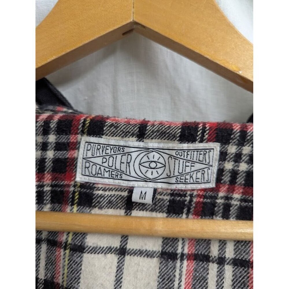 Poler Stuff women's medium wool blend and canvas two tone jacket outdoors winter - Picture 7 of 14